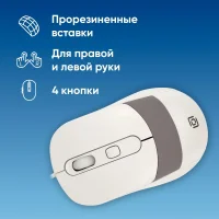 Мышь Oklick 310M (белый/серый) фото 2